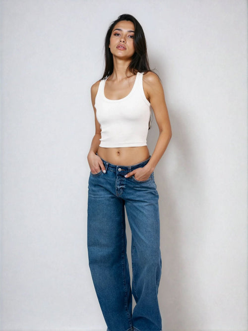 Cropped Classic Ribbed Tank